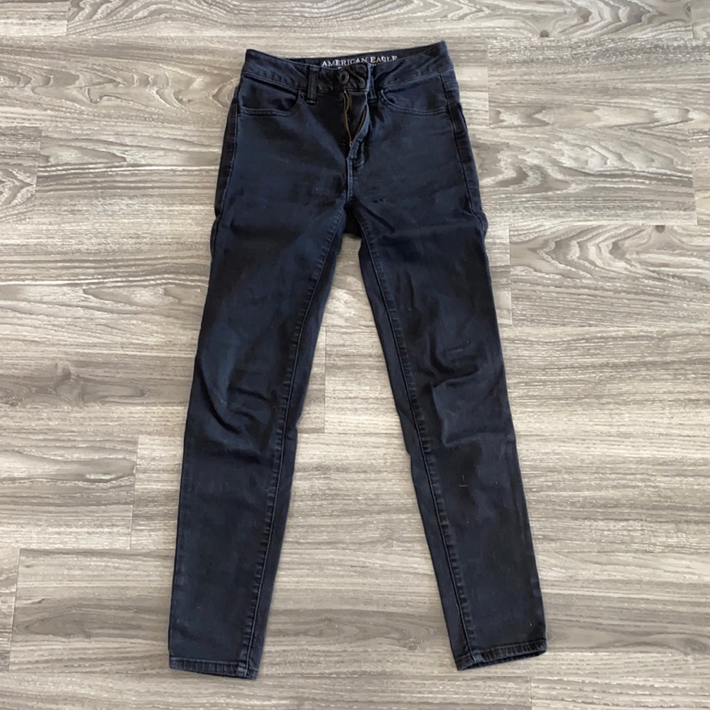 American Eagle Hi-rise Black Jeggings